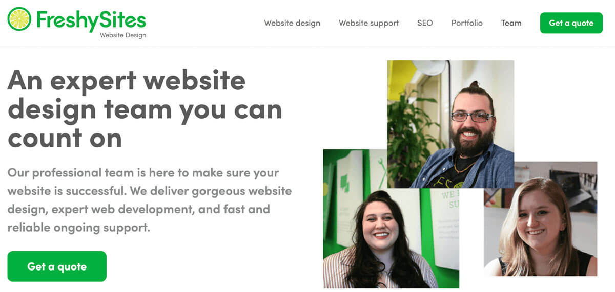 Freshy staff page